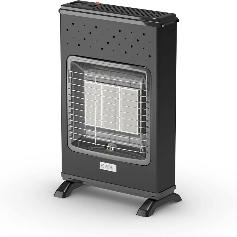 Olimpia Splendid - 99232 Infra Metano S1 Turbo, Stufa Infrarossi a Metano, 3 livelli di potenza fino a 4200 W con ventilatore, Made in Italy, Nero — Riscaldamento