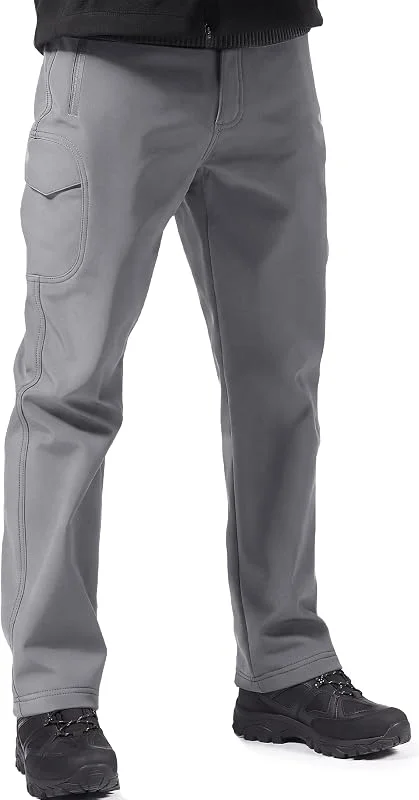 FREE SOLDIER Pantaloni da Lavoro Uomo Pantaloni Sci Termici Pantaloni Trekking Impermeabile Invernali Pantaloni da Caccia Militari Tattici Pantaloni da Neve Softshell Foderati in Pile — Abbigliamento riscaldato