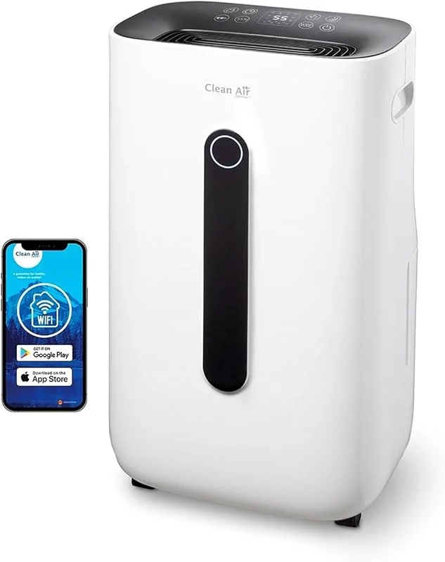 Clean Air Optima - Deumidificatore e purificatore d'aria CA-706 Smart - 70 m², 175 m³, 750 ft²