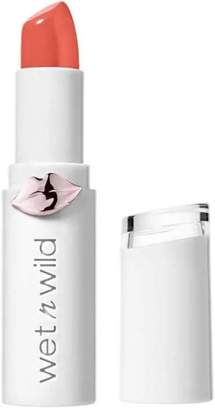 Wet n Wild, Megalast Lipstick, Rossetto Idratante, Lunga Durata con Finish Lucido, Formula Idratante con Microsfere, Bellini Overflow — Trucco