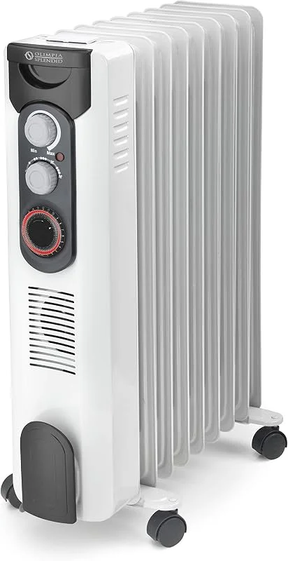 Olimpia Splendid - 99617 Caldorad 9 TT Radiatore ad Olio con Timer, 2000 W e 400W Fan, Bianco — Riscaldamento
