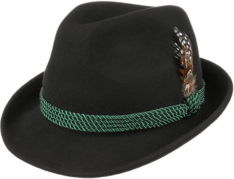 LIPODO Cappello Tirolese Trilby di Feltro Unisex Tutto l Anno — Abbigliamento riscaldato