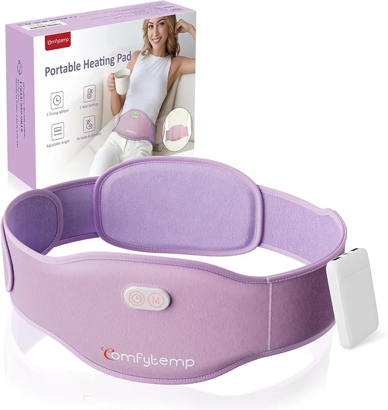 Comfytemp Grande Fascia Riscaldante Mestruali Senza Fili, Batteria 5000mAh — Riscaldamento