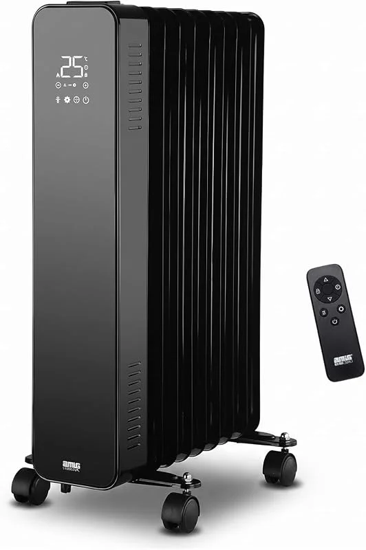 Amig - Radiatore a olio - 435 x 630 x 135 mm - Termostato elettronico — Riscaldamento