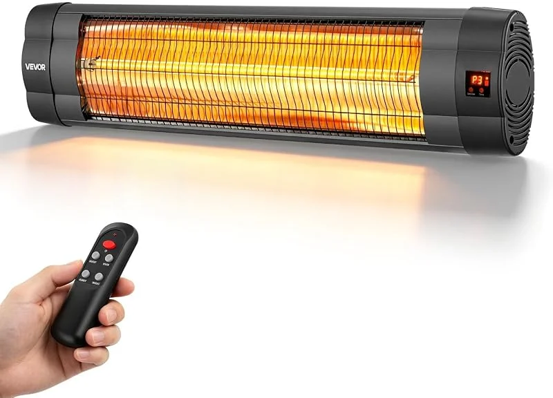 VEVOR Riscaldatore a Infrarossi da Parete 2500 W con Pannello di Controllo — Riscaldamento
