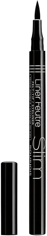 Bourjois Eyeliner Penna Liner Feutre, Eyeliner Liquido Punta in Feltro Ultra Precisa, 16 Noir Slim — Trucco
