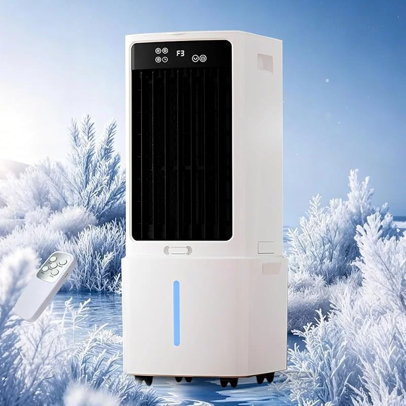 Raffrescatore Senza Finestra 12L, 800 m³, h con Telecomando, Umidificatore Evaporativo, Timer 12H, Oscillazione 90°