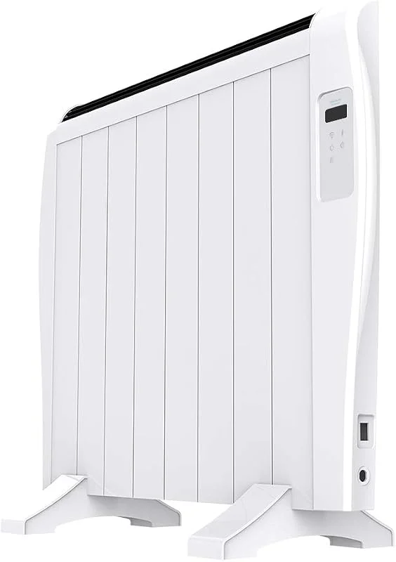 Cecotec Emettitore termico ReadyWarm 1800 Thermal Connected. 1200 W, display LED e controllo mediante Wi-Fi, 8 elementi, copertura 15 m², temperatura desiderata da 5º a 40º — Riscaldamento