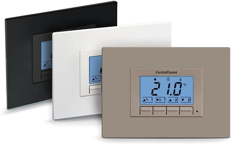 CH123K Termostato Retroilluminato da Incasso 230V Multiplacca Fantini Cosmi — Riscaldamento