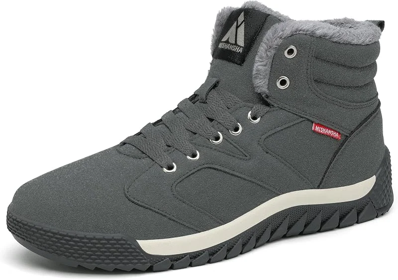 Mishansha Stivali da Invernali per Uomo Donna Caldi Antiscivolo Scarpe da Neve Taglia 36-48 EU — Abbigliamento riscaldato