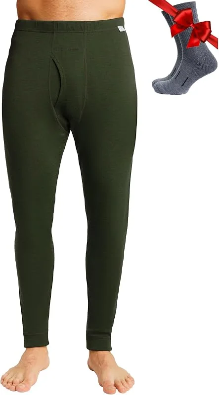 Merino.tech Pantaloni Termici Lana Merino Uomo Intimo + Calzini — Abbigliamento riscaldato