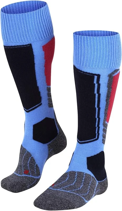 FALKE Uomo SK1 calzini da sci imbottitura extra-spessa protezione tibia antivesciche spessi caldi traspiranti asciugatura rapida termoregolanti antiodore lana filo funzionale 1 paio — Abbigliamento riscaldato
