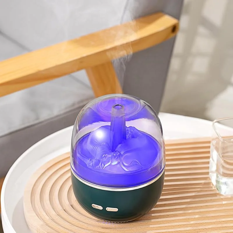 Nuovo Shuangniu creativo Aromaterapia umidificatore olio essenziale atomizzatore ad ultrasuoni aromaterapia atomizzatore lampada colorata grande nebbia aromaterapia macchina verde pavone