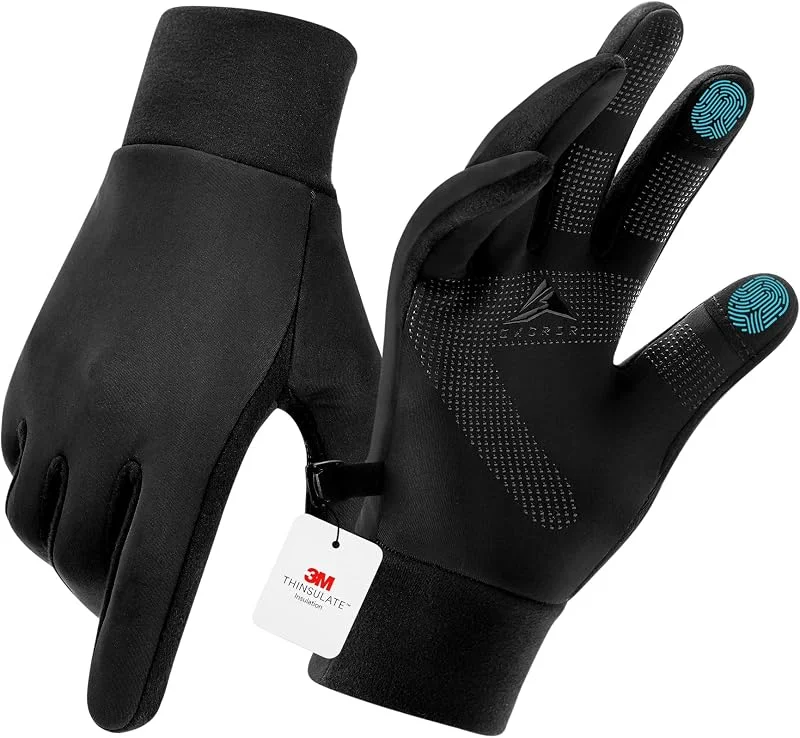 GXCROR 3M Thinsulate Guanti invernali da ciclismo, da corsa, antiscivolo e touch screen, adatti per ciclismo, corsa, pesca e motociclismo — Abbigliamento riscaldato