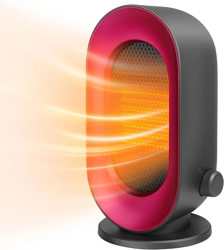 Sendowtek Stufetta Elettrica Basso Consumo 900W, 3 Modalità, PTC, Portatile — Riscaldamento
