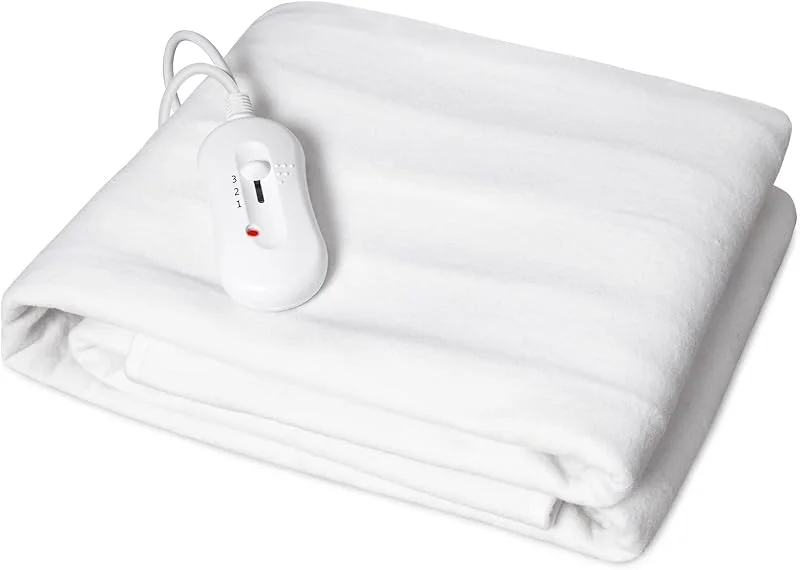 Venustas Coperta Elettrica, Scaldaletto Singolo 150 x 80 cm, Coperta Termica, Basso Consumo Temperatura Personalizzata, Controllo della Coperta Elettrica con 3 Temperature — Riscaldamento