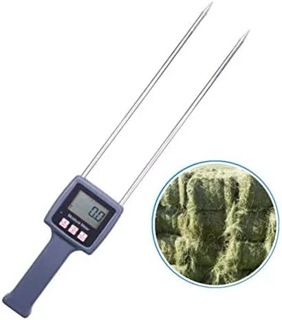 Misuratore di umidità portatile per fieno ZOEYEC TK100H per paglia di cereali, crusca, erba foraggera, Leymus chinensis, erba di bambù imperatore, test della fibra — Umidificatore