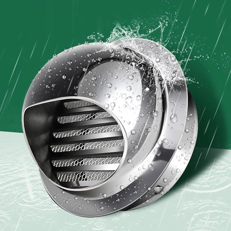 Cappello per Camino in Acciaio Inox 304, sfiato di Scarico per Riscaldamento Bagno, Copertura di Uscita di Ventilazione Rotonda a Parete, Cappello Antipioggia per Tubo di Scarico del Camino — Abbigliamento riscaldato