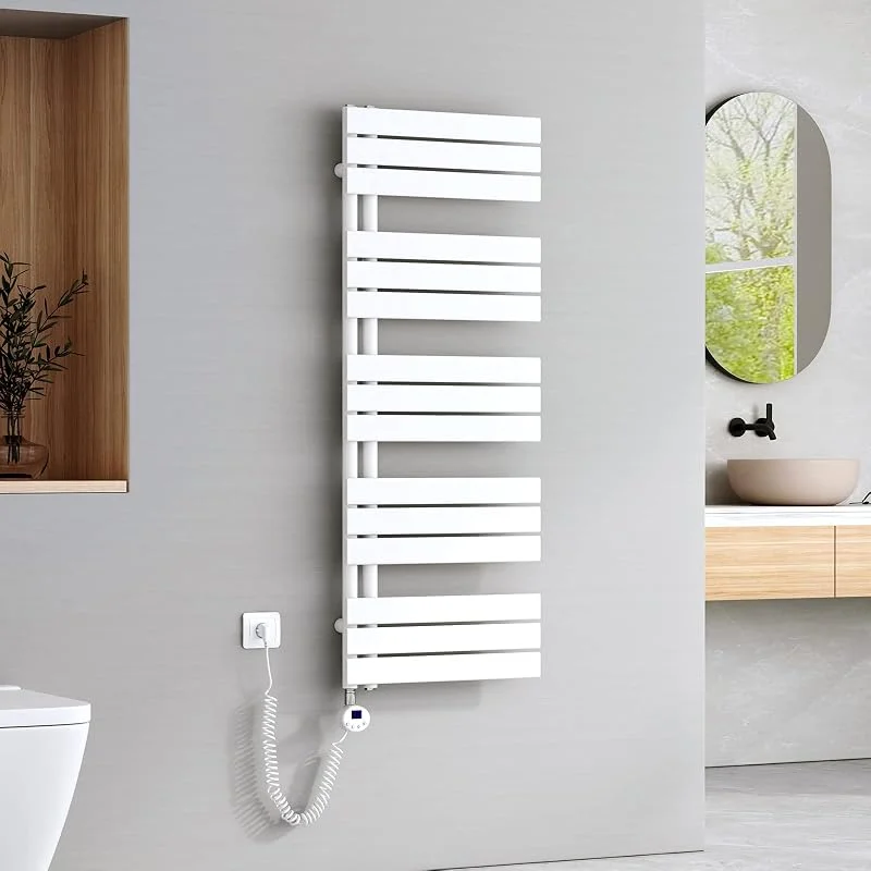EMKE Scaldasalviette elettrico con wifi termostatato, 1320x500 mm, Bianco — Riscaldamento