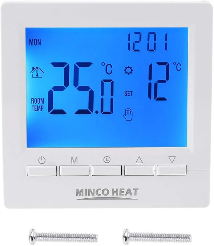 Termostato Digitale per Caldaia a Gas 3A Termostato Digitale programmabile settimanale per termostato Ambiente — Riscaldamento