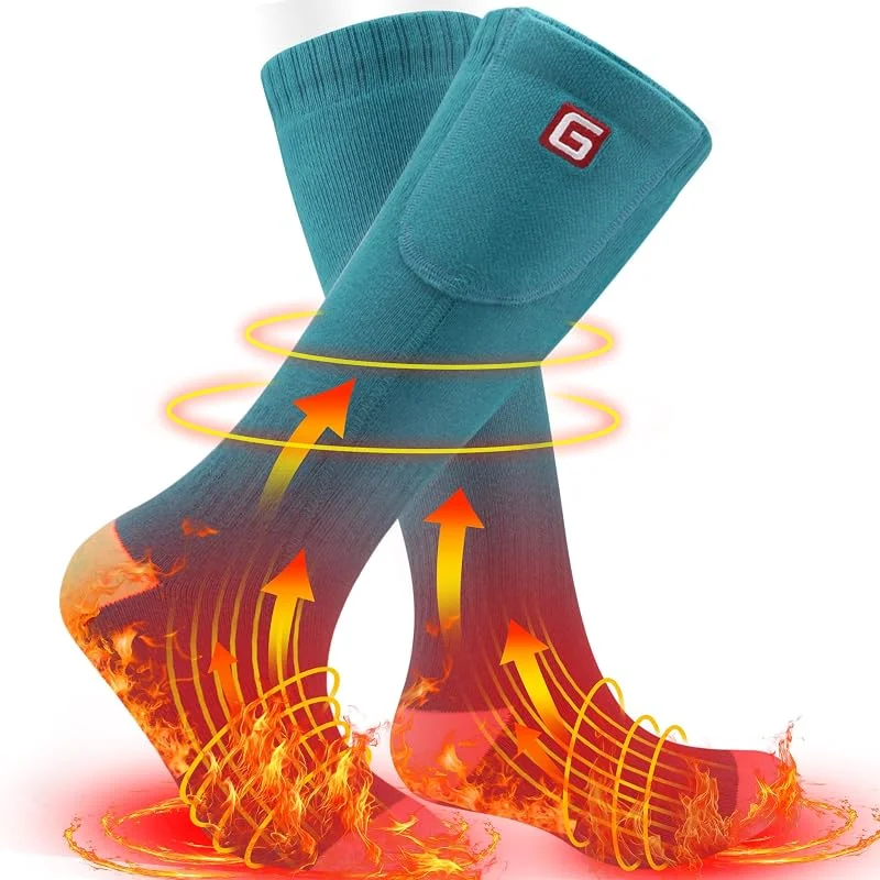 Svpro Calze riscaldate, Calze riscaldabili ricaricabili Uomini Donne Riscaldamento Batteria Calze Termiche Calde Calda Riscaldata per Sci All'aperto Inverno Campeggio Escursioni — Abbigliamento riscaldato