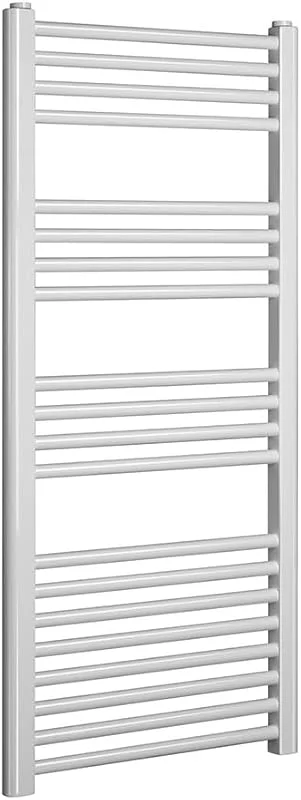 Inbagno Termoarredo Scaldasalviette Verticale in Acciaio Bianco – L 65 X H 118 Cm – Interasse 60 Cm – 20 Tubi – Potenza 734 W — Riscaldamento