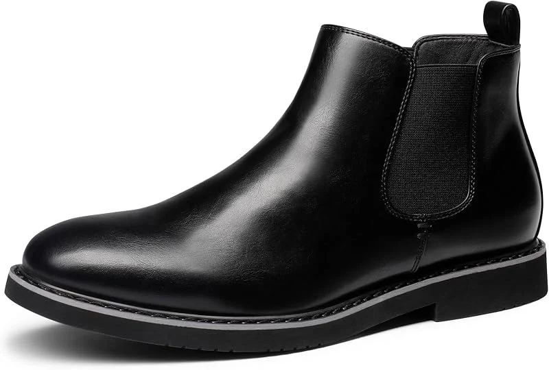 Bruno Marc Chelsea boots uomo pelle scamosciata — Abbigliamento riscaldato