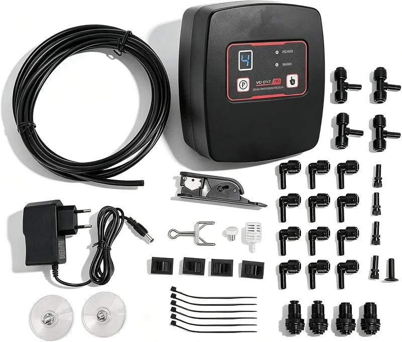 di nebulizzazione per rettili, Reptile Mister Automatico con Timer Umidificatore per terrari con ugelli nebulizzatori Kit Spray per Piante a Foresta pluviale