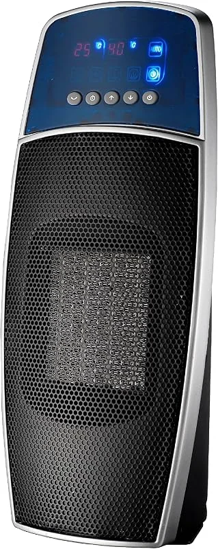 Domair Ovoid Termoventilatore ceramica display LED con telecomando 1500 W — Riscaldamento