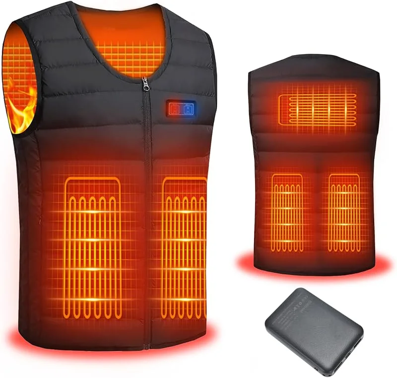 Mincoo Gilet Riscaldato Donna e Uomo, Giubbotto Riscaldato 10000mAh — Abbigliamento riscaldato