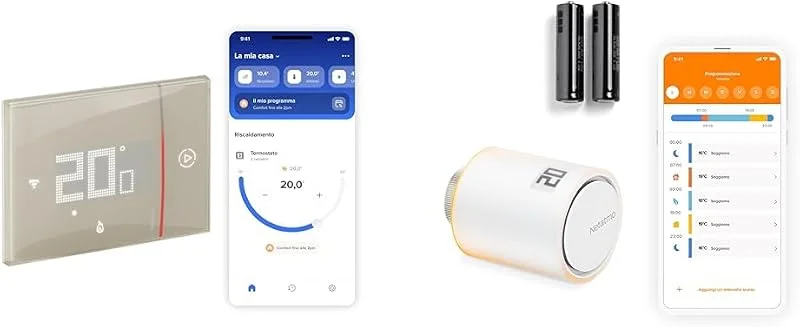 BTICINO SXM8002 Termostato WiFi Smarther2and 1 Netatmo Valvola Termostatica WiFi — Riscaldamento
