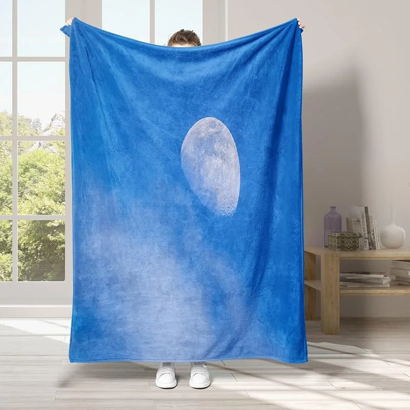 Cielo Coperta di Flanella 220x240cm, Nuvola Blanket Morbido Caldo e Confortevole, Modello di Copert con Stampa 3D, Adatto a Tutte le Stagioni — Riscaldamento