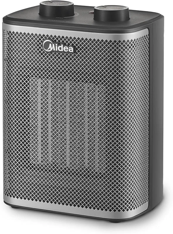 Midea Termoventilatore Ceramico 2000W PTC, Riscaldatore Portatile da Scrivania — Riscaldamento