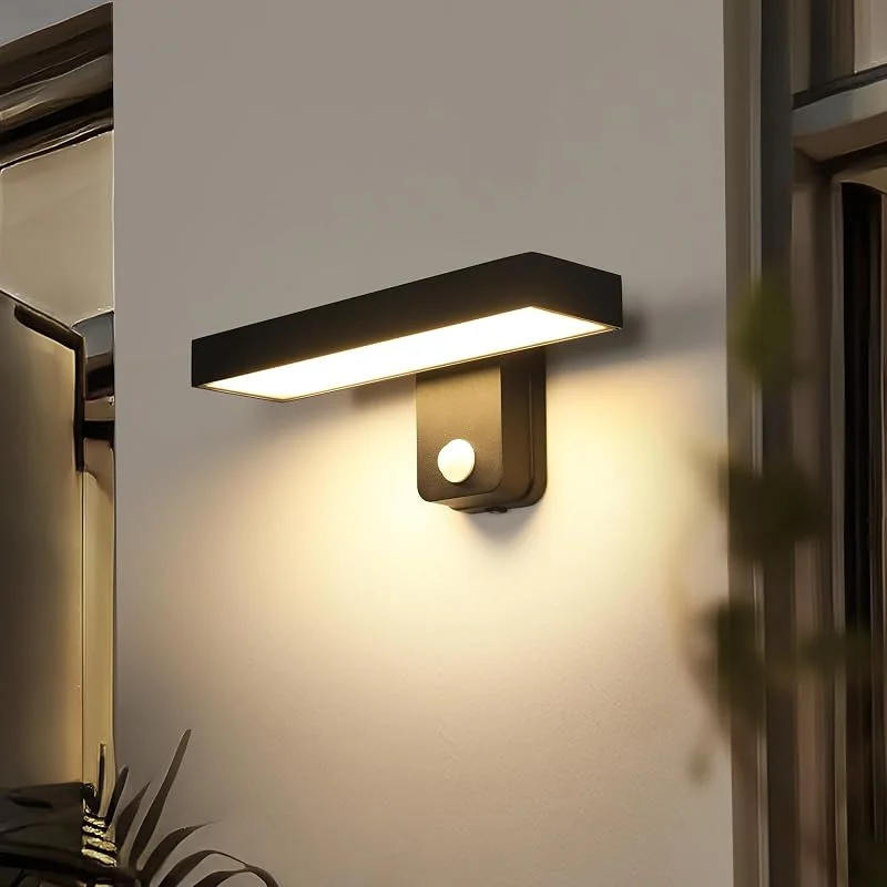 Riserva 17W Applique da Parete Esterno LED Moderno con Sensore di Movimento — Riscaldamento
