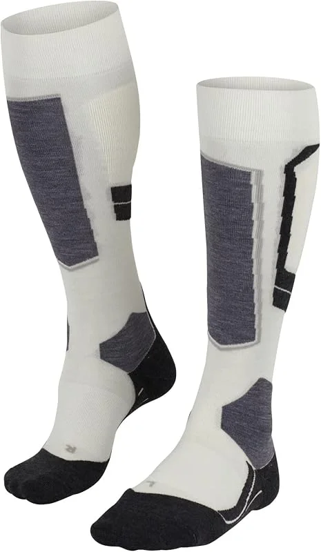 FALKE donna SK4 calzini da sci imbottitura molto leggera antivesciche sottili calze da sci traspiranti asciugatura rapida termoregolanti antiodore lana filo funzionale 1 paio — Abbigliamento riscaldato