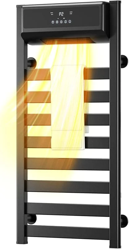 Scaldasalviette Elettrico Con Riscaldamento, Portasciugamani Elettrico Ventilatore Da Parete Da 1500 W Con Tecnologia PTC