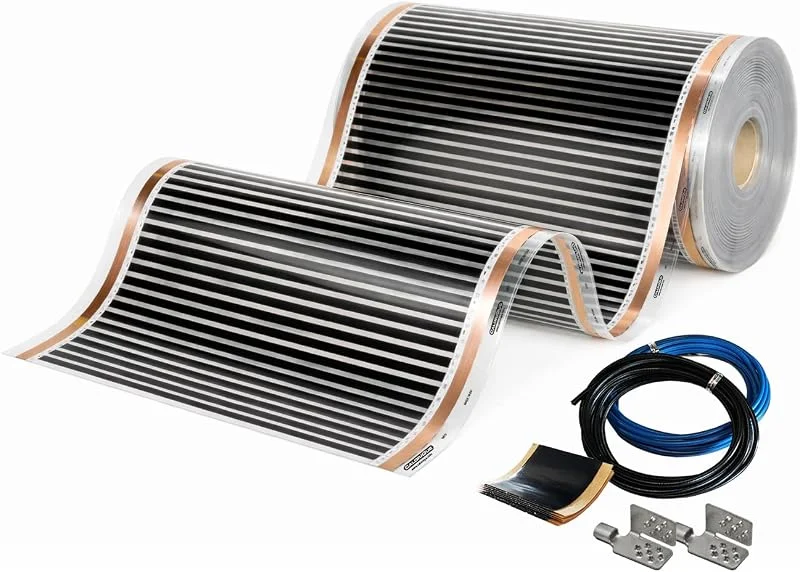 Pellicola Riscaldante a Infrarossi CALORIQUE NEO – Larghezza 100 cm – Copertura 1, 0 m² – 150 W, m² – Riscaldamento Elettrico per Pavimento, Parete e Soffitto – Calore Uniforme – Basso Consumo