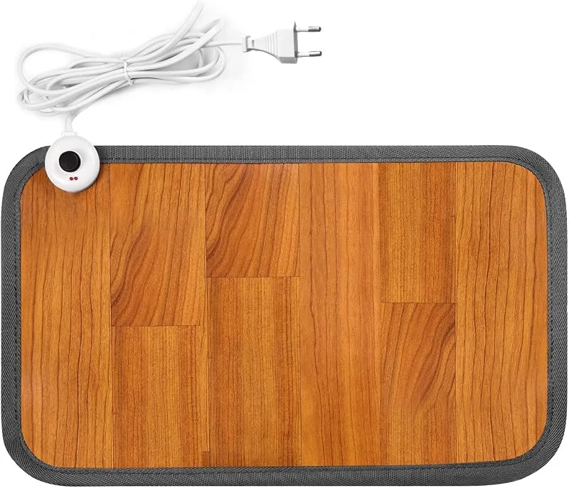 Tappetino riscaldato riscaldamento per piedi con riscaldamento elettrico, 50 x 30 cm, può essere utilizzato in ufficio o a casa, con cuscinetti riscaldanti in cristallo di carbonio