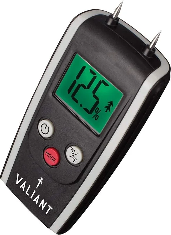 Valiant FIR421 Misuratore di umidità digitale per legna da ardere e muratura, nero — Umidificatore