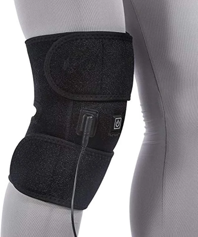 MU Ginocchiera Riscaldamento elettrico Moxibustione calda Leggings elettrici Anziani Massaggi Ginocchio Caldo Inverno Vecchie gambe fredde (2 pezzi) — Abbigliamento riscaldato