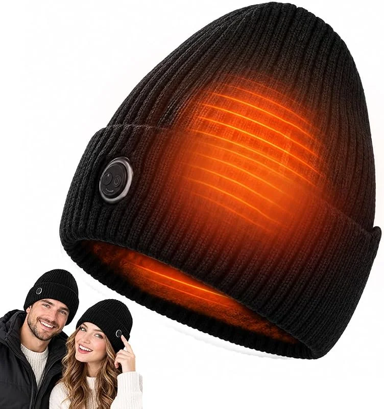 Cappello riscaldato caldo del beaniere, cappello riscaldato ricaricabile di — Abbigliamento riscaldato
