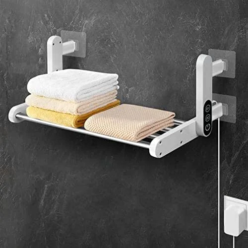 Generico Portasciugamani Elettrico Scaldasalviette Intelligente Scaldasalviette Pieghevole da Parete Scaldasalviette Accessori per Il Bagno — Riscaldamento