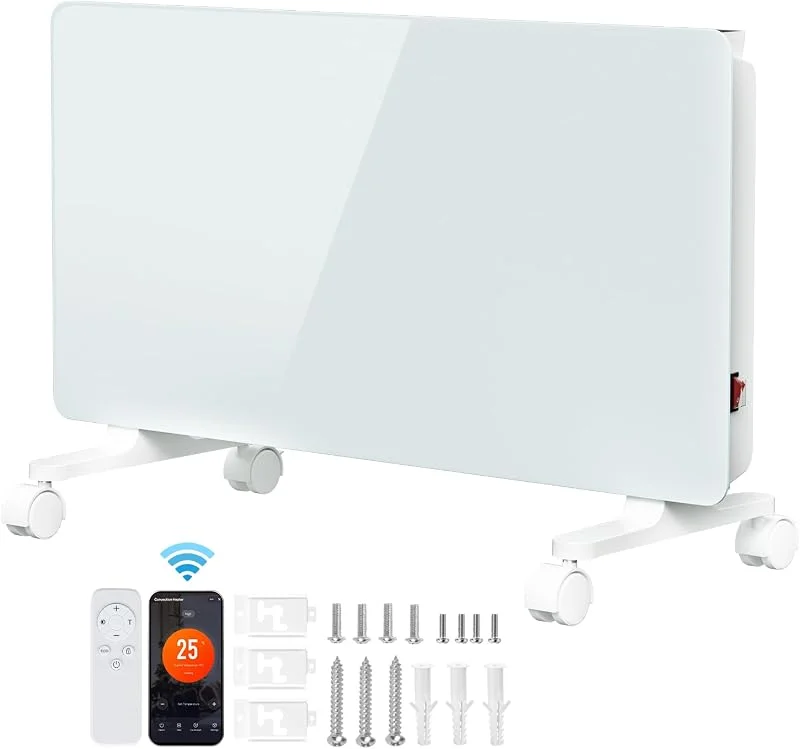 Riscaldamento elettrico 2500 W, termoconvettore elettrico, bianco