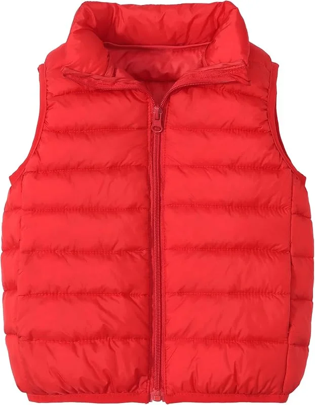 AIEOE Gilet Piumino Bambini Ragazzi Unisex Senza Maniche con Tasche Antivento Elegante Leggero Adatto da 3-12 Anni — Abbigliamento riscaldato