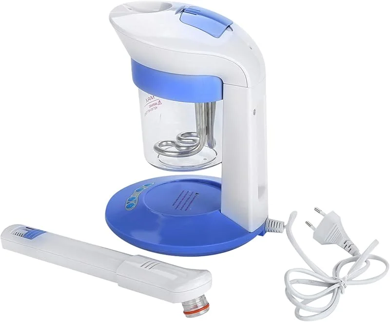Vaporizzatore Facciale Ozono Ionico Caldo Con Aromaterapia, 360° Rotazione — Umidificatore