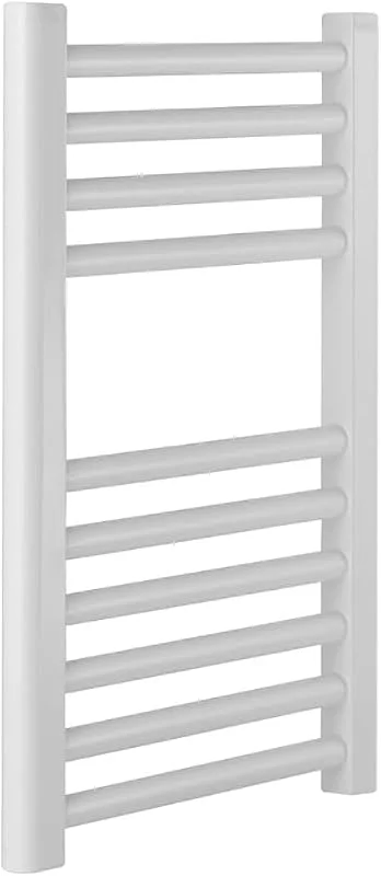Scaldasalviette bianco Milano, dritto, 500 mm L x 600 mm H — Riscaldamento