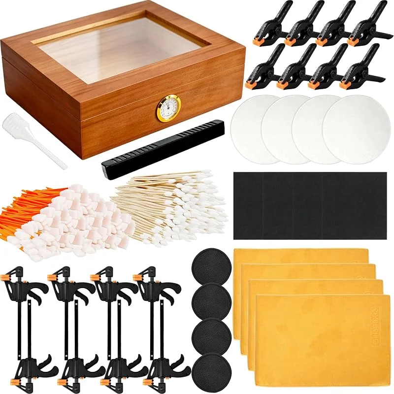 335 pezzi Kit di pulizia delle carte vari kit di strumenti di riparazione per appiattimento delle carte Kit di strumenti per la cura del ripristino della carta Protezione modellante Collezionisti di — Umidificatore