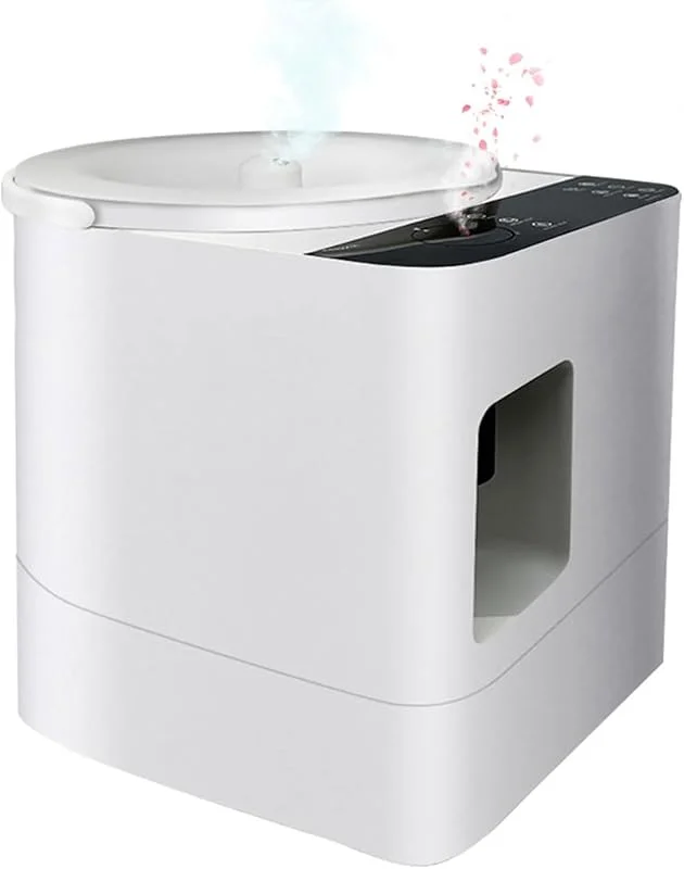 Umidificatore for camera da letto, umidificatore d'aria silenzioso a nebbia fredda da 3 litri con 3 regolazioni del volume di nebbia, temporizzazione da 1 a 12 ore e rotazione a 360 gradi