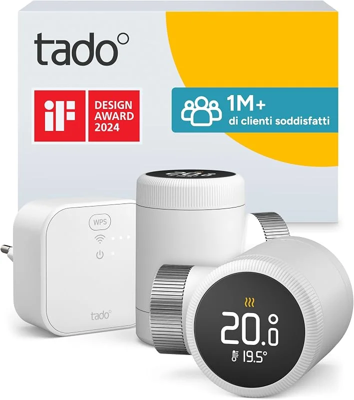 tado° Termostato Intelligente X – Starter Kit con Bridge X — Riscaldamento