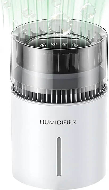 Umidificatore evaporativo purificatore d'aria a ioni negativi per
